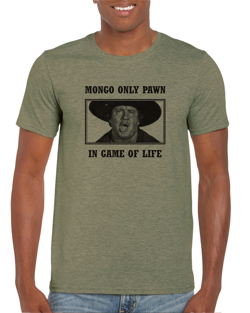 Mongo Only Pawn in Game of Life Mens Long Sleeve Shirt funny 70s 80s movie Blazing Saddles movie western Hot Press Apparel