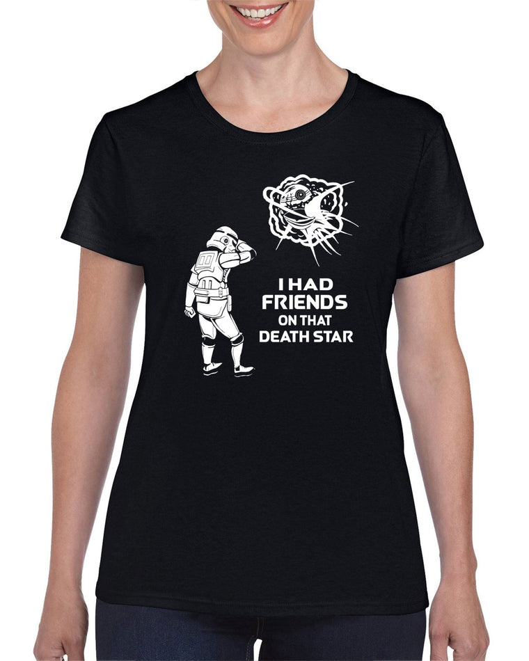 Women's Short Sleeve T-Shirt - Friends on Death Star - #327