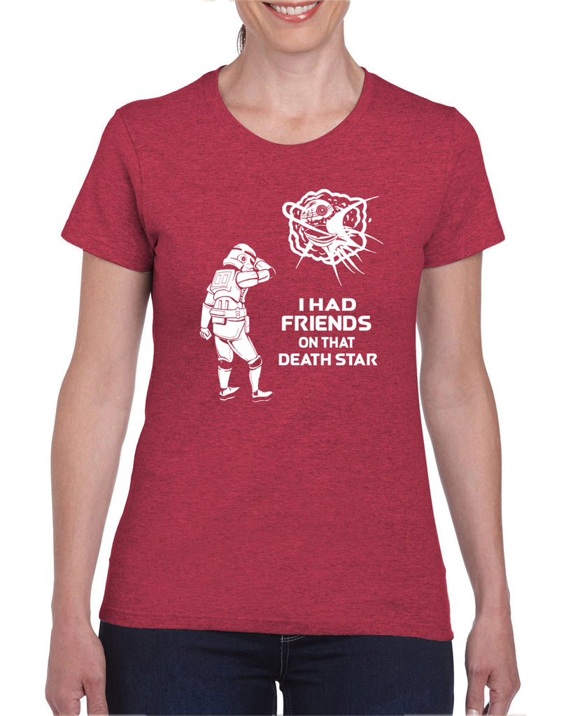 Hot Press Apparel Death Star Women's T-Shirt Sci Fi Movie Star Wars Storm Trooper Jedi Galaxy Vader Present Gift Sale USA