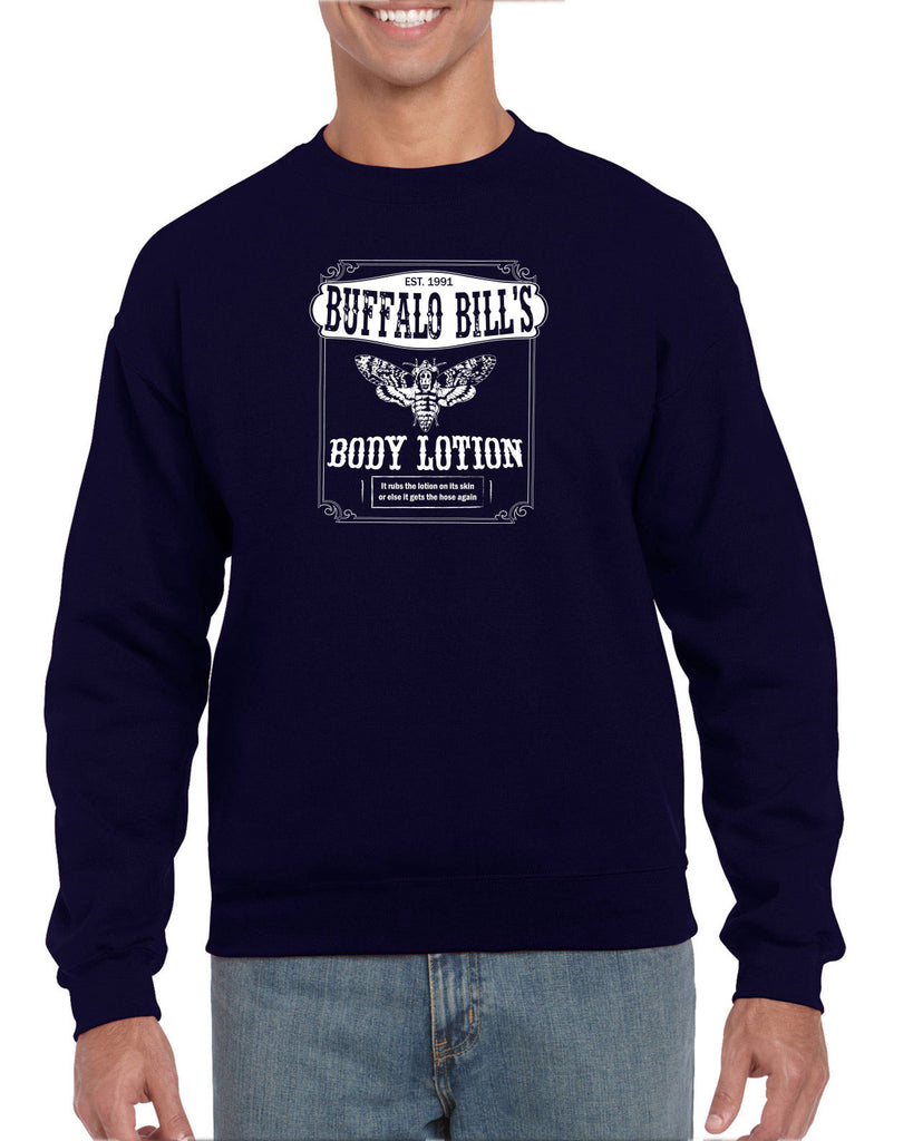 Hot Press Apparel Buffalo Bill Silence Lambs Crew Sweatshirt Halloween Horror Gift Present Scary Movie