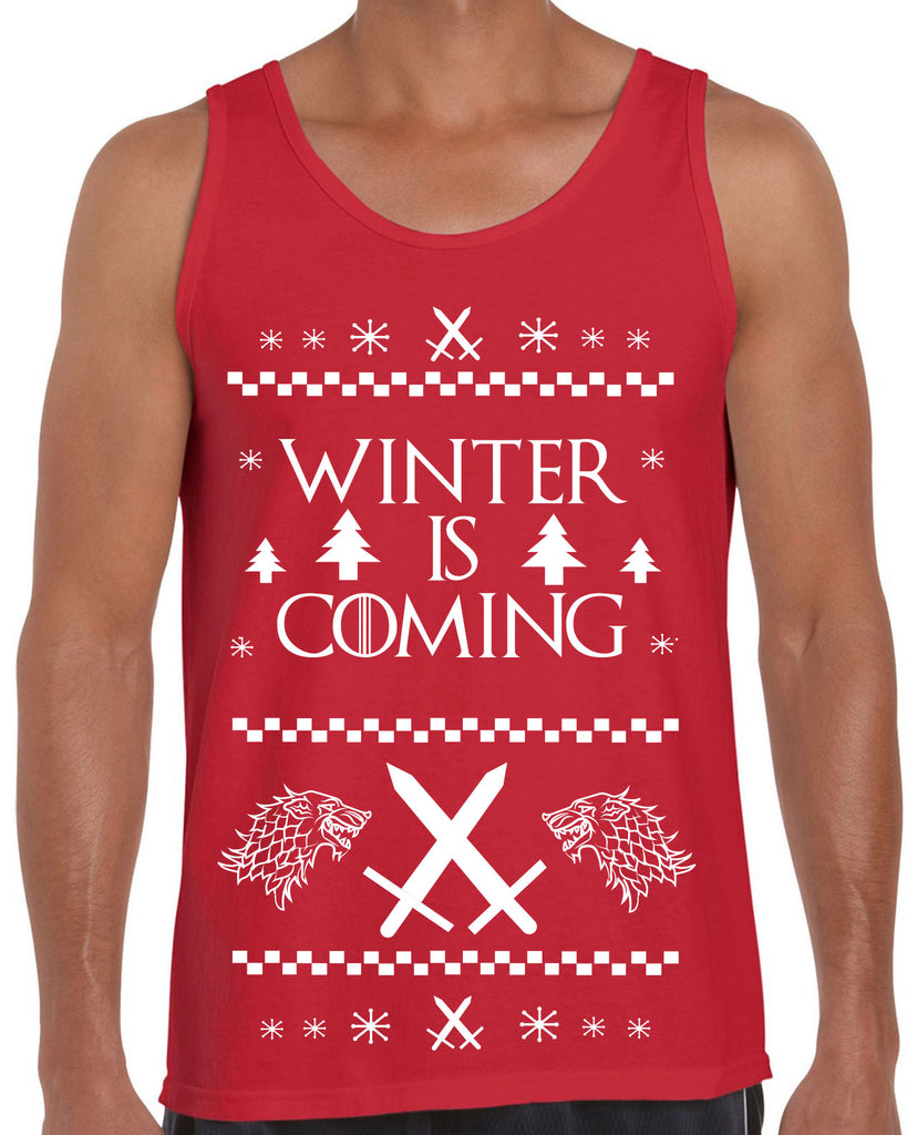 Men's Sleeveless Tank Top - Winter Is Coming