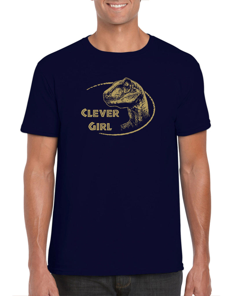 Hot Press Apparel Clever Girl Jurassic Horror Costume Funny 90's Movie Vintage Funny Shirt Present Gift Cult Classic Raptor