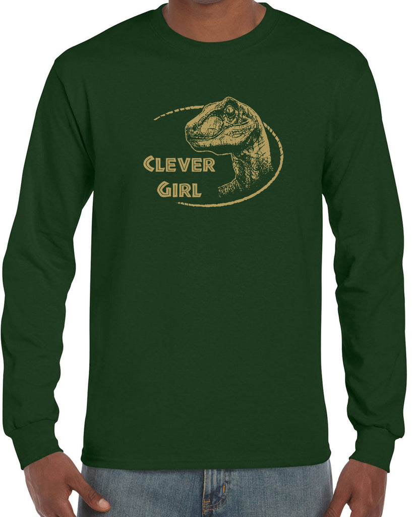 Men's Long Sleeve Shirt - Clever Girl