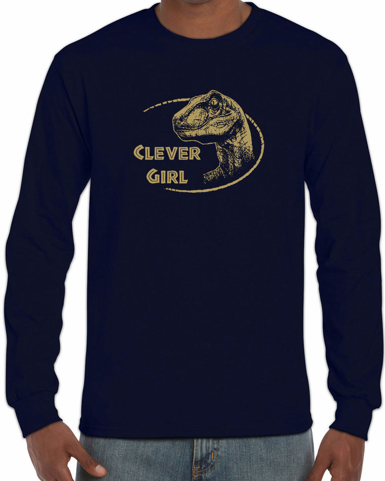 Men's Long Sleeve Shirt - Clever Girl