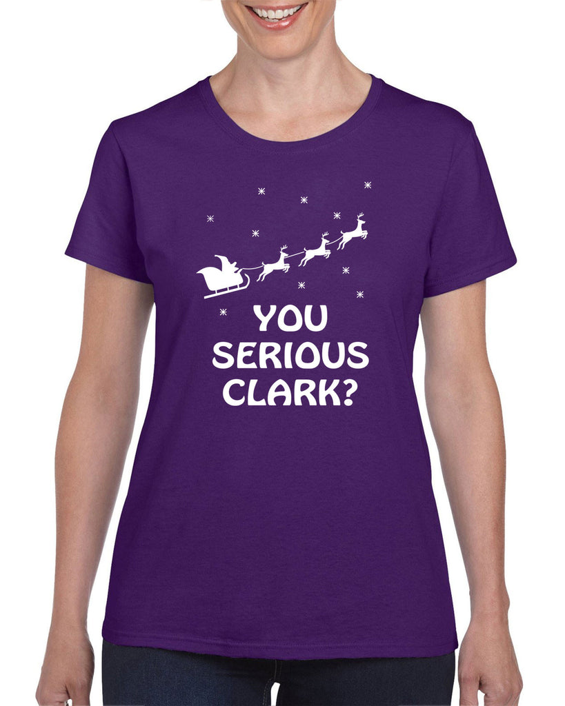Hot Press Apparel Women's T-Shirt Funny Christmas Griswold Clark Eddie Gift Present