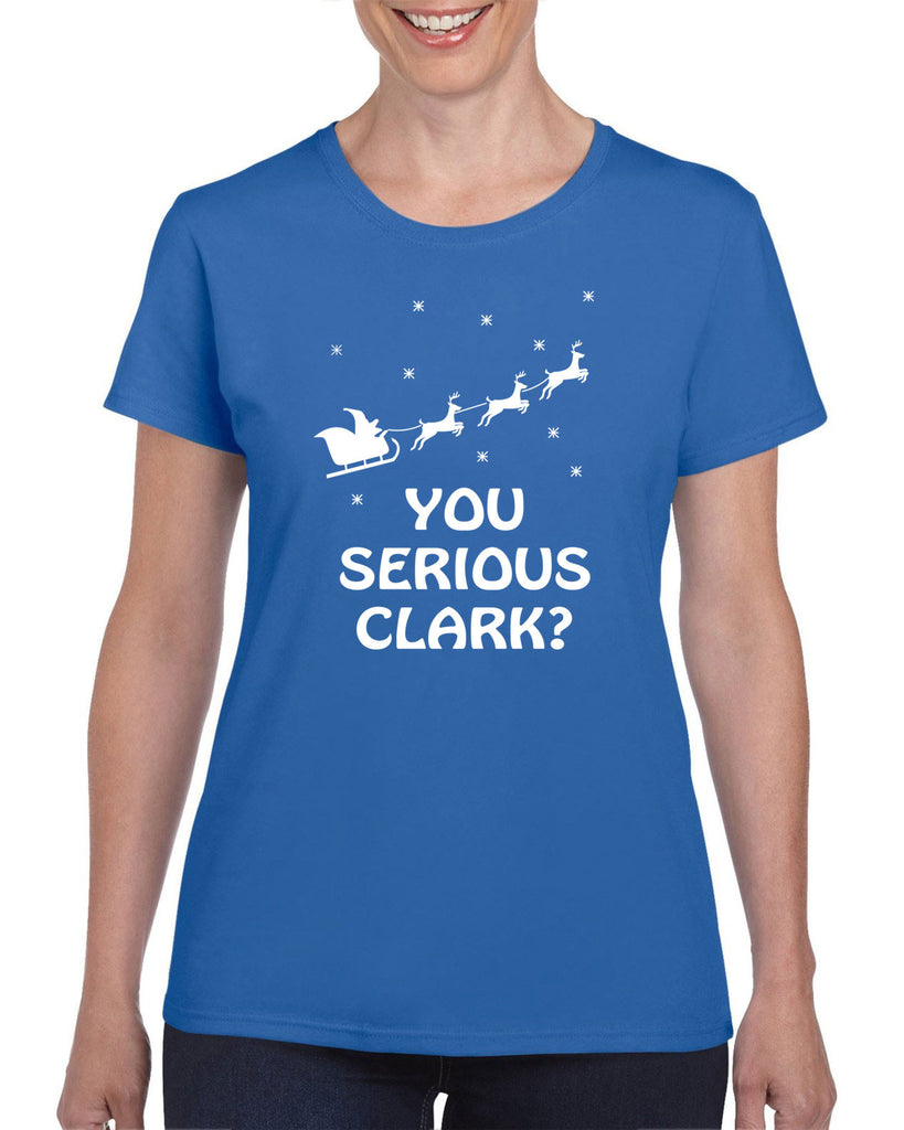 Hot Press Apparel Women's T-Shirt Funny Christmas Griswold Clark Eddie Gift Present