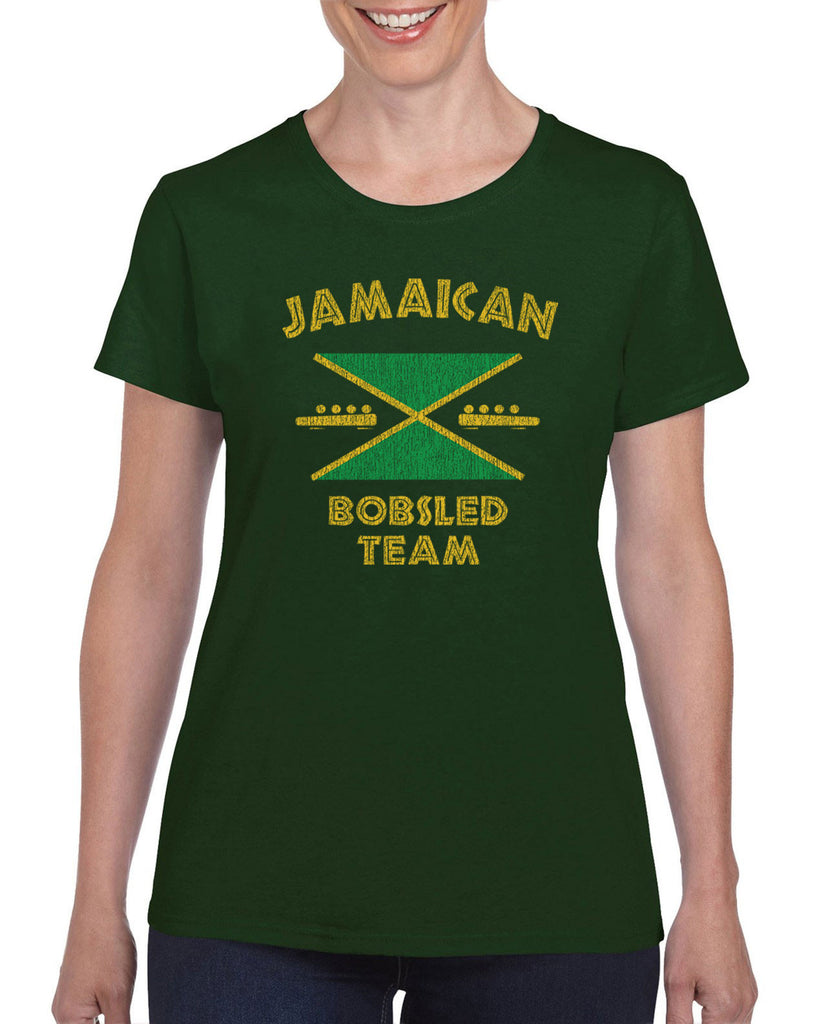 Hot Press Apparel Women's T-Shirt Jamaican Bobsled Team 