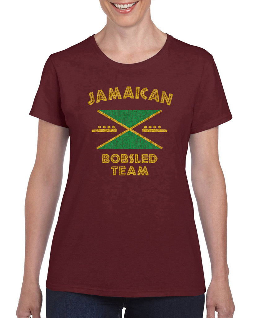 Hot Press Apparel Women's T-Shirt Jamaican Bobsled Team 