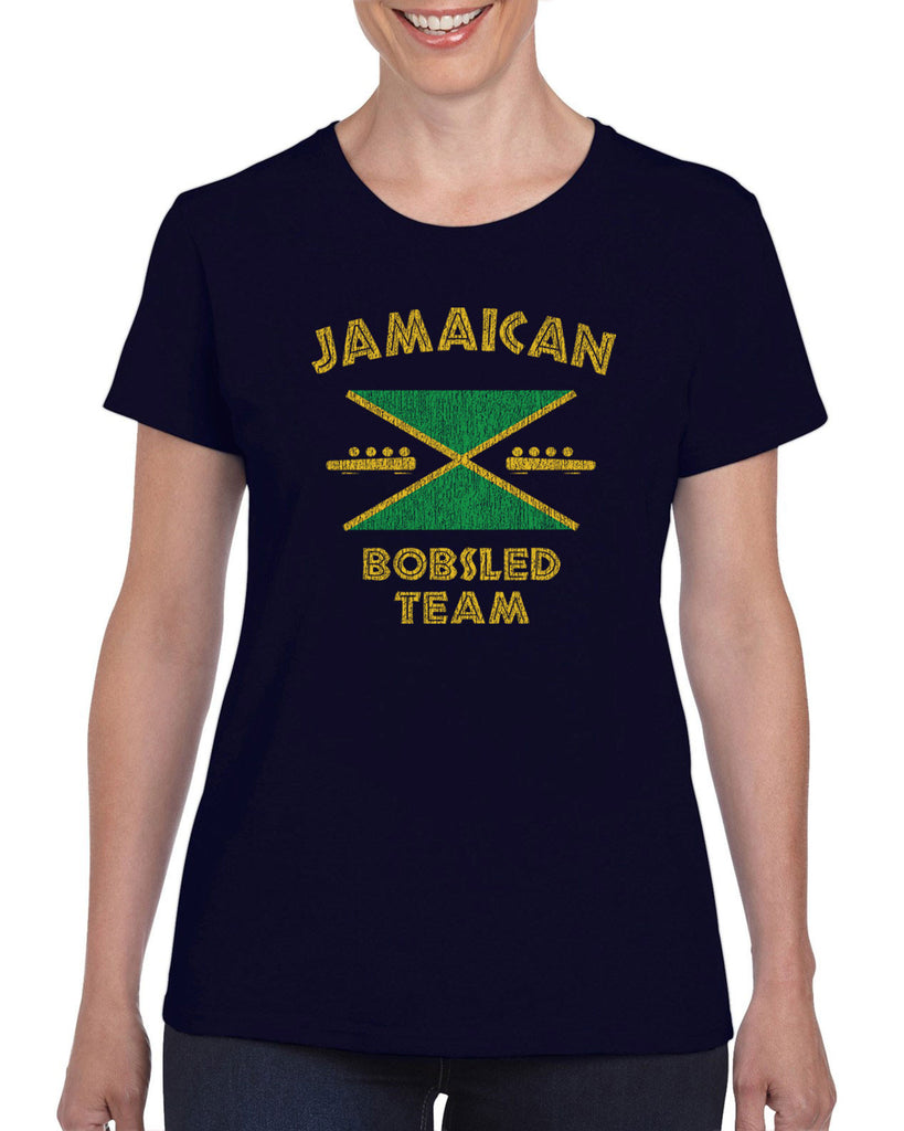 Hot Press Apparel Women's T-Shirt Jamaican Bobsled Team 