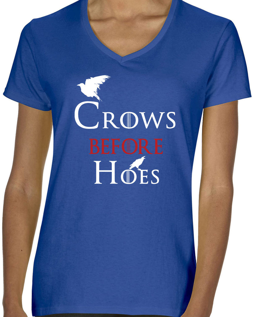 Hot Press Apparel Crows Before Hoes Mens V-neck Shirt