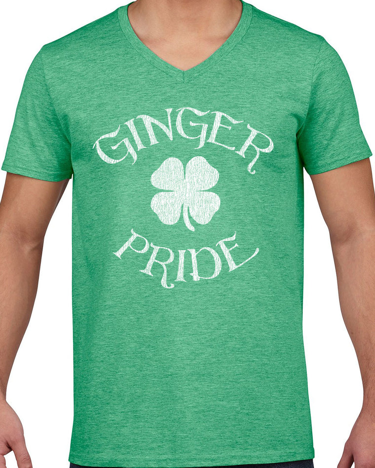 Men's Short Sleeve V-Neck T-Shirt - Ginger Pride
