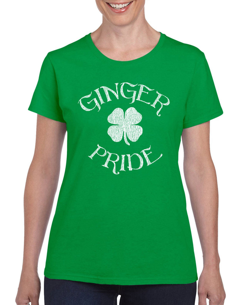 Ginger Pride Womens T-Shirt leprechaun evolution clover St. Patricks Day st. pattys day Irish Ireland ginger drunk drinking party college holiday