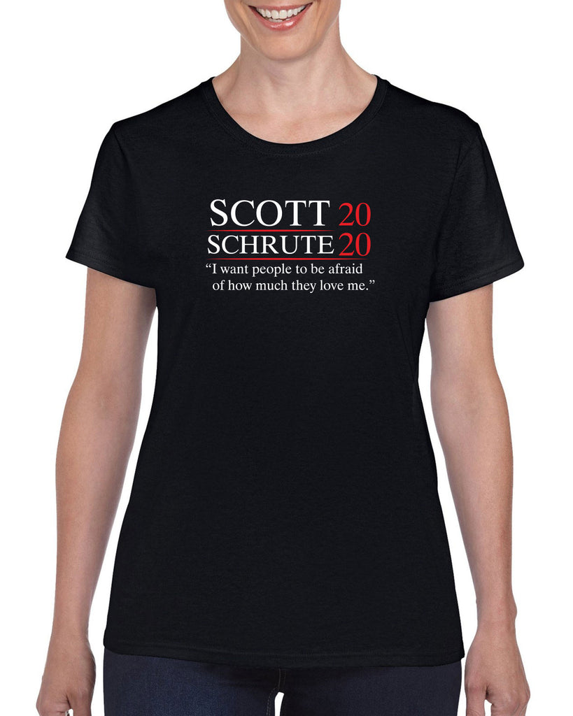 Scott Schrute 2020 Womens T-Shirt funny the office michael dwight campaign election president tv show