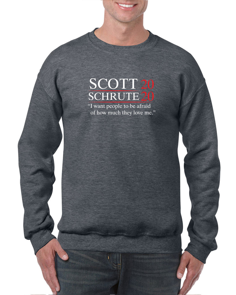 Scott Schrute 2020 Crew Sweatshirt funny the office michael dwight campaign election president tv show