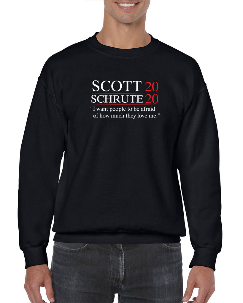 Scott Schrute 2020 Crew Sweatshirt funny the office michael dwight campaign election president tv show