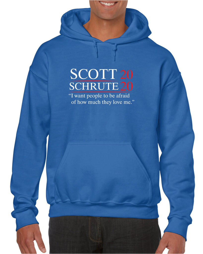 Scott Schrute 2020 Hoodie Hooded Sweatshirt funny the office michael dwight campaign election president tv show