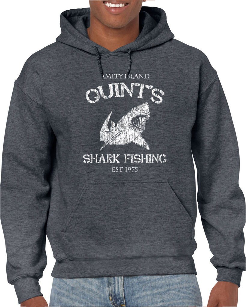 Hot Press Apparel Hoodie Hooded sweatshirt comfy Quint's Shark fishing great white Jaws 70s movie scary Amity Island costume