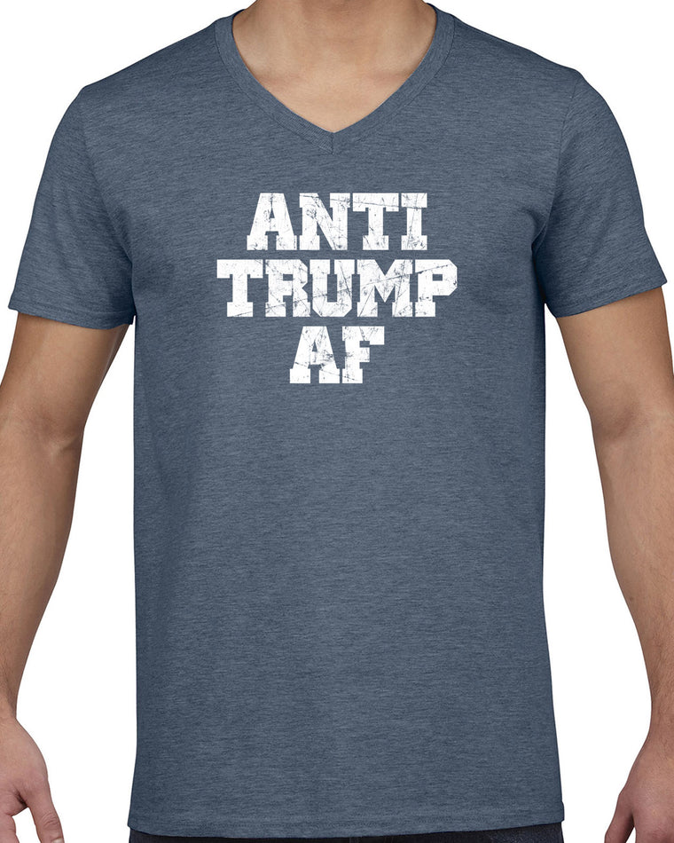 Men's Short Sleeve V-Neck T-Shirt - Anti Trump AF