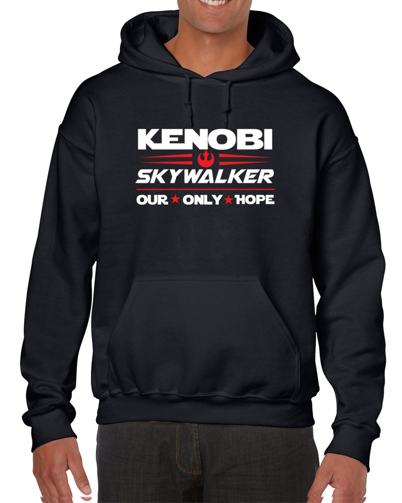 Kenobi Skywalker 2020 Hoodie Hooded Sweatshirt luke obi wan star wars president campaign election only hope jedi 80s movie
