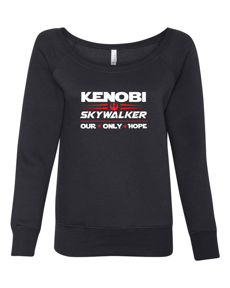 Women's Off the Shoulder Sweatshirt - Kenobi Skywalker 2020