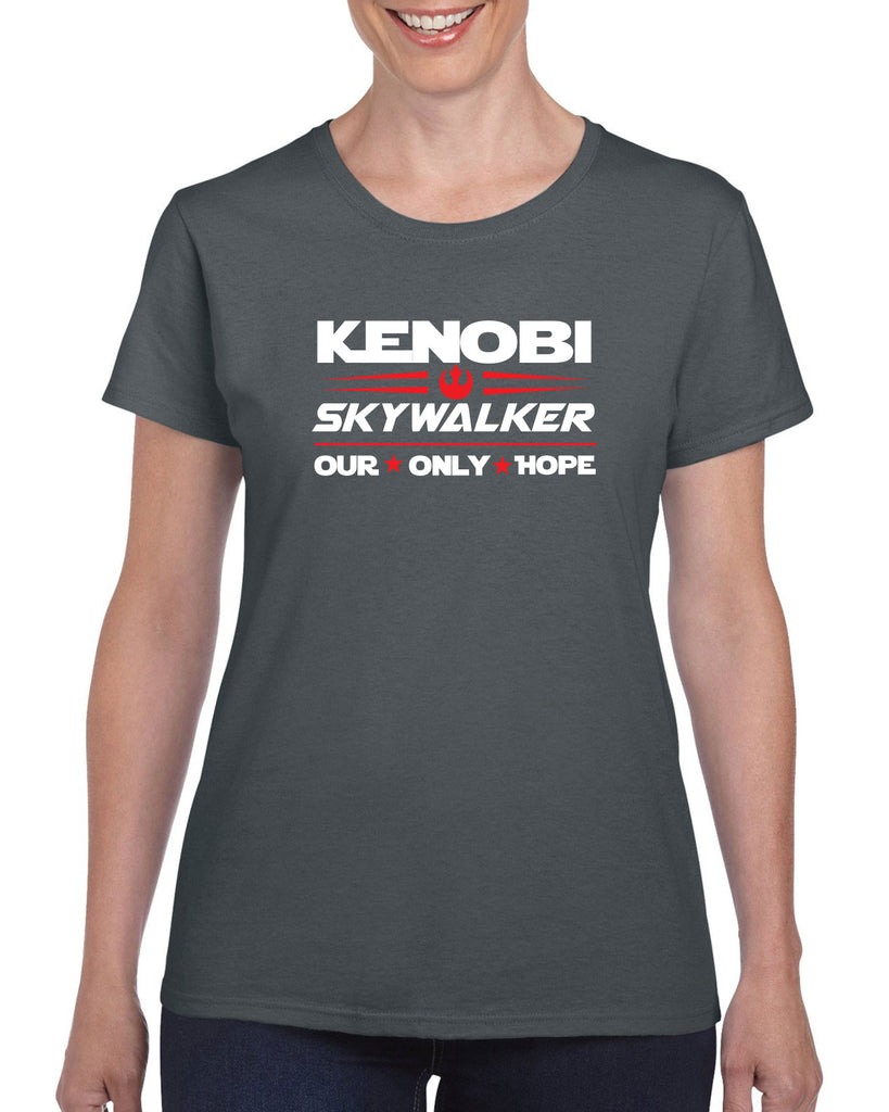 Kenobi Skywalker 2020 Womens T-shirt luke obi wan star wars president campaign election only hope jedi 80s movie