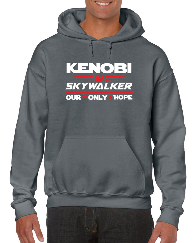 Kenobi Skywalker 2020 Hoodie Hooded Sweatshirt luke obi wan star wars president campaign election only hope jedi 80s movie