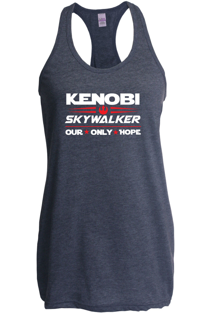 Kenobi Skywalker 2020 Racer Back racerback Tank Top luke obi wan star wars president campaign election only hope jedi 80s movie