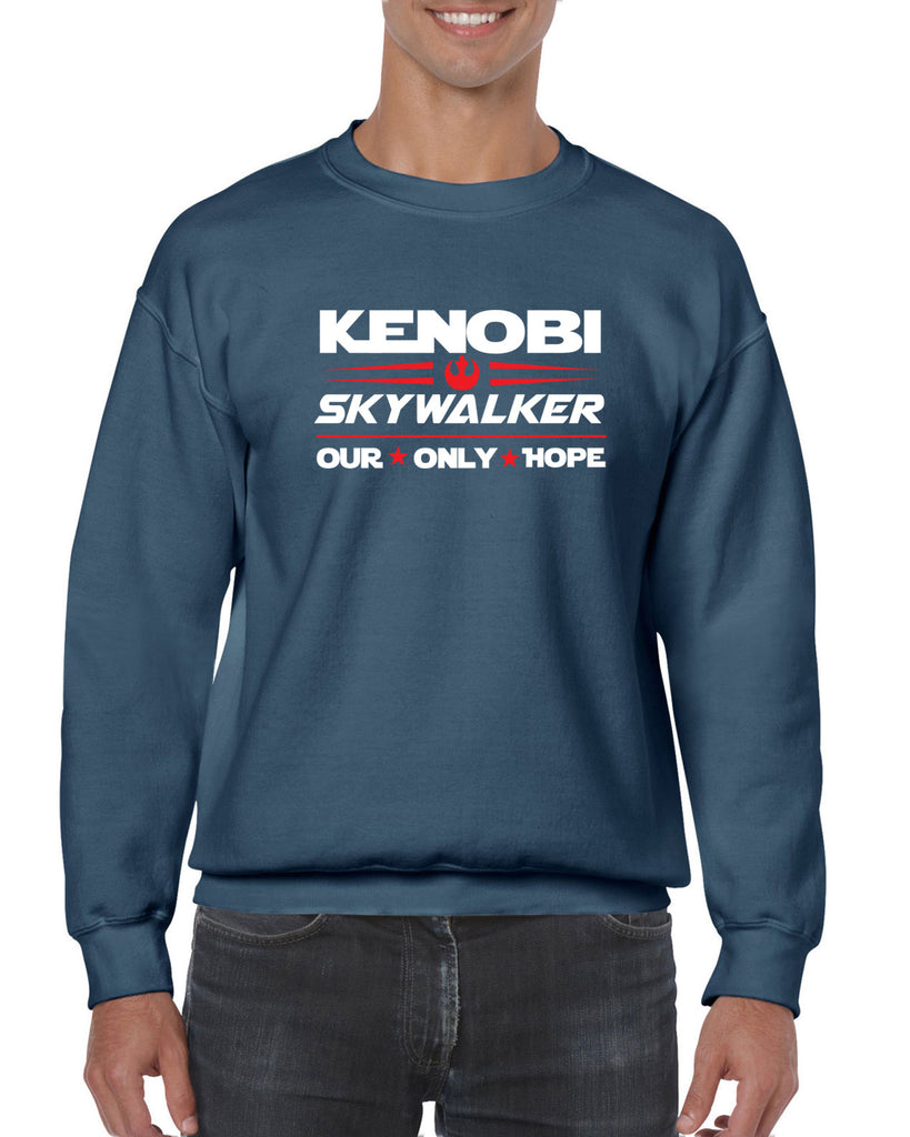 Kenobi Skywalker 2020 Crew Sweatshirt luke obi wan star wars president campaign election only hope jedi 80s movie