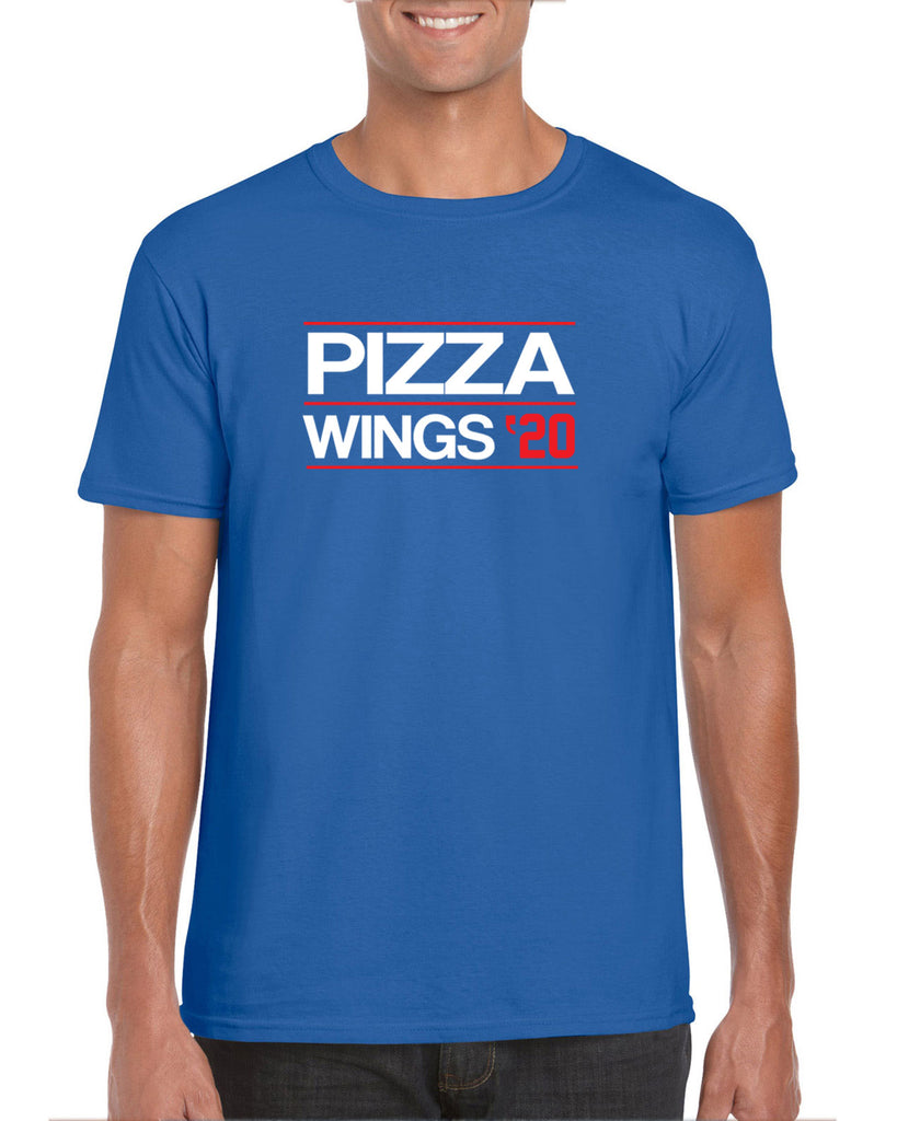 Pizza Wings 2020 Mens T-shirt food snacks sports party election campaign president