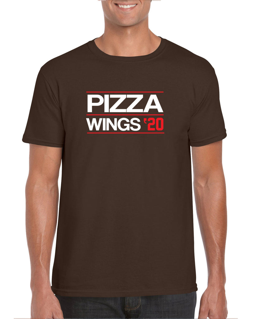 Pizza Wings 2020 Mens T-shirt food snacks sports party election campaign president