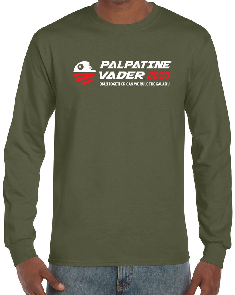Palpatine Vader 2020 Mens Long Sleeve Shirt star wars empire dark side campaign election president darth vader