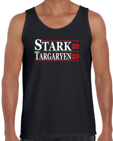 Stark Targaryen 2020 Tank Top game of thrones dragons dire wolf tv show kings landing winterfell president campaign