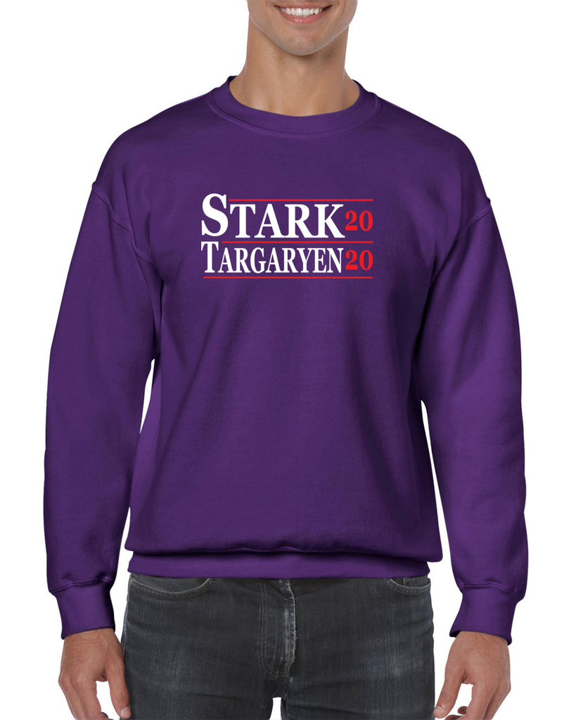 Stark Targaryen 2020 Crew Sweatshirt game of thrones dragons dire wolf tv show kings landing winterfell president campaign