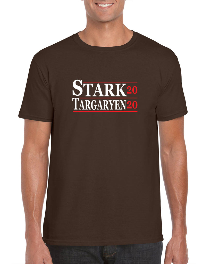 Stark Targaryen 2020 Mens T-shirt game of thrones dragons dire wolf tv show kings landing winterfell president campaign
