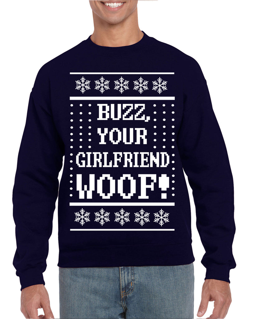 Hot Press Apparel Ugly Christmas Sweater Home Buzz Kevin 90s Movie Alone Sweatshirt Gift Present Holiday Party Costume