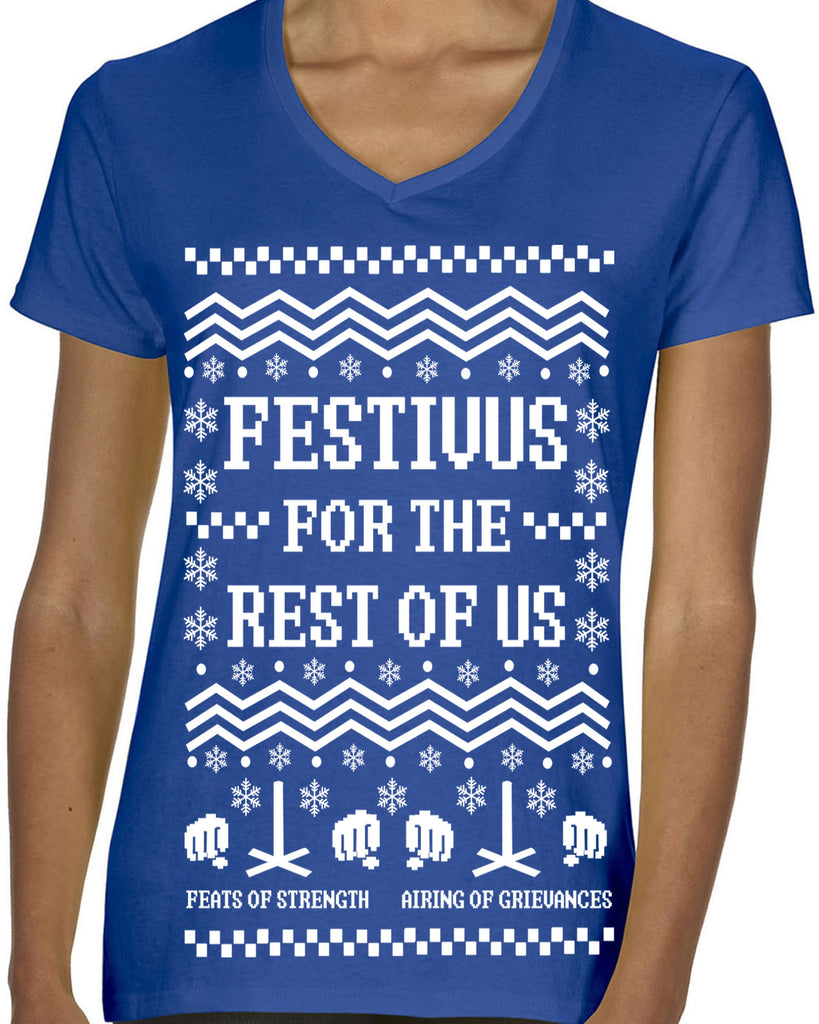 Hot Press Apparel Festival for the Rest of Us Ugly Christmas Sweater Seinfeld Gift Present Holiday Party 