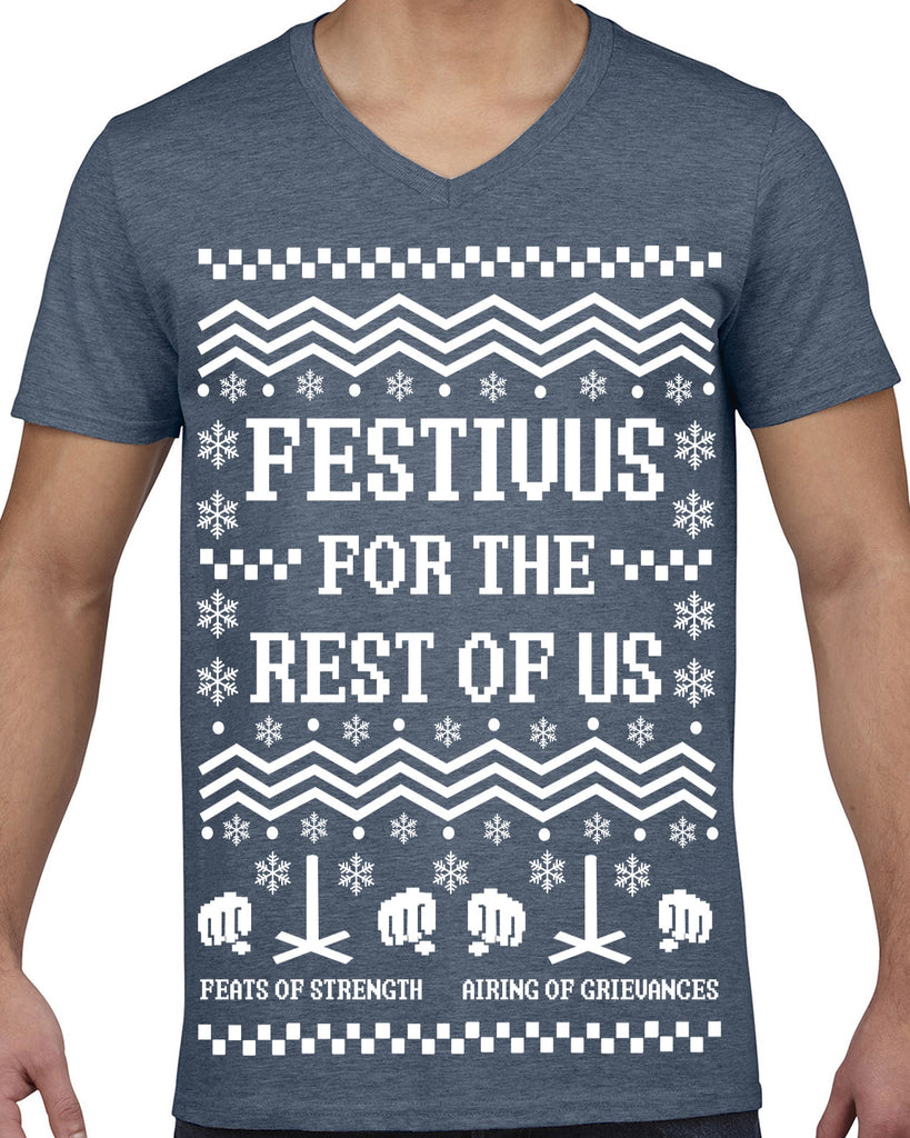 Hot Press Apparel Festival for the Rest of Us Ugly Christmas Sweater Seinfeld Gift Present Holiday Party Seinfeld TV Show