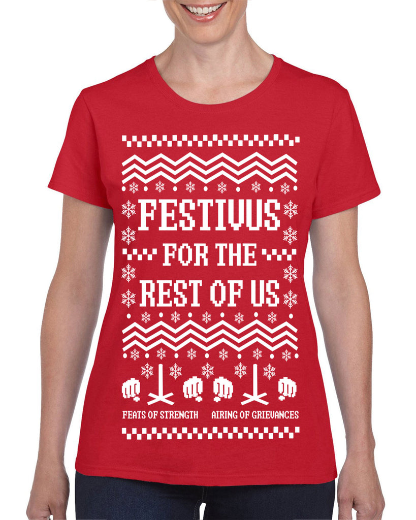 Hot Press Apparel Festival for the Rest of Us Party TV Show Funny Gift Present Seinfeld Holiday Party Ugly Christmas Sweater
