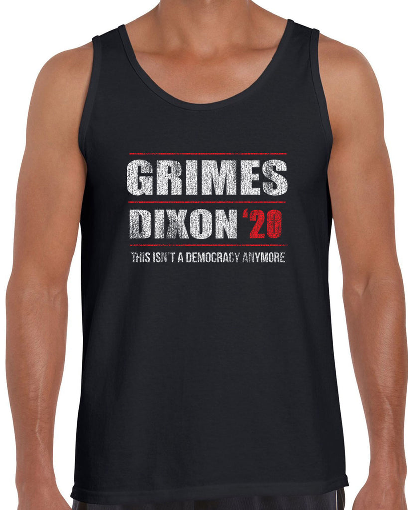 Grimes Dixon 2020 Tank Top scary horror zombie walking tv show dead walker daryl rick president campaign