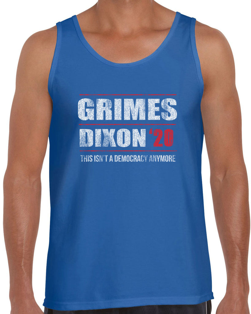 Grimes Dixon 2020 Tank Top scary horror zombie walking tv show dead walker daryl rick president campaign