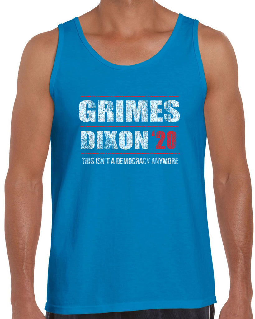 Grimes Dixon 2020 Tank Top scary horror zombie walking tv show dead walker daryl rick president campaign