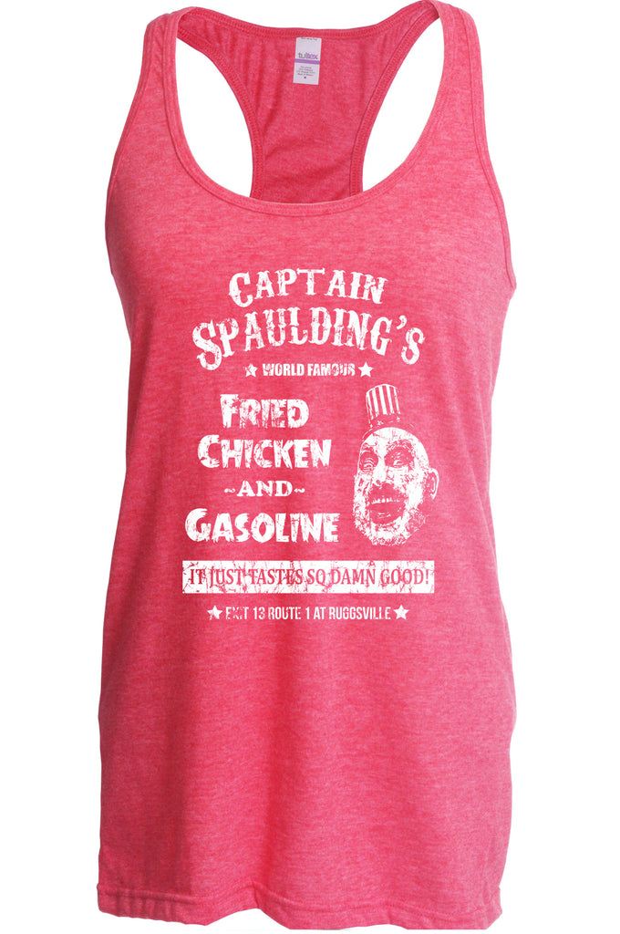 Hot Press Apparel Captain Spaulding Women's Tank Top Clothing Shirt Scary Movie Horror Creepy Clown Movie Costume Halloween Gift Present
