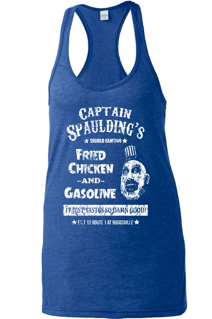 Hot Press Apparel Captain Spaulding Women's Tank Top Clothing Shirt Scary Movie Horror Creepy Clown Movie Costume Halloween Gift Present