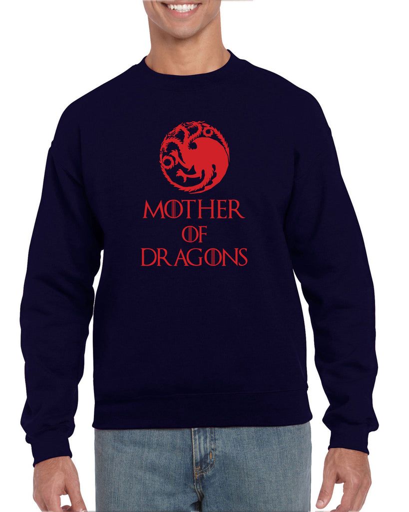 Hot Press Apparel Thrones Dragon Khaleesi Funny Pop Culture Present Gift Sweatshirt Sale Thrones Westeros Dragons Mother
