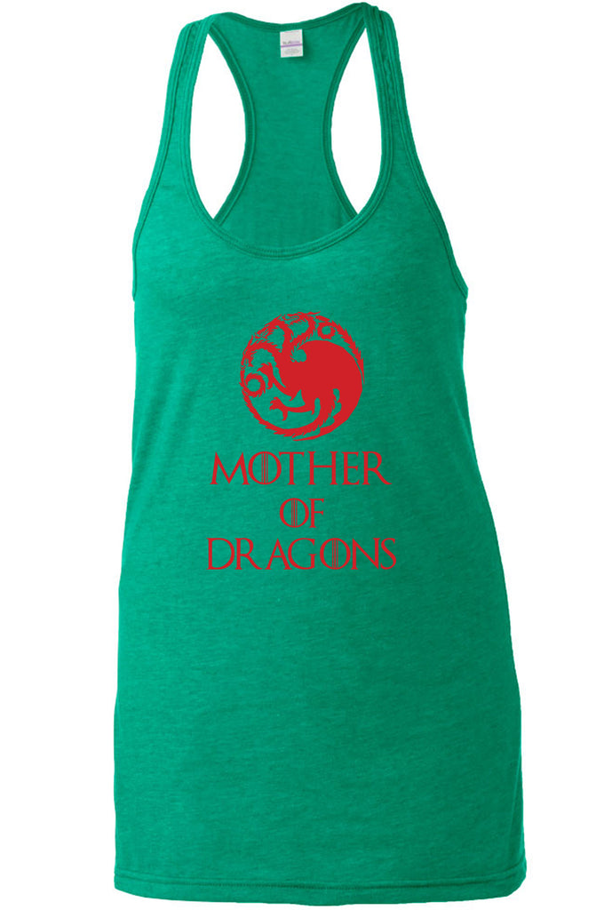 Hot Press Apparel Mother of Dragons Bend the Knee Thrones TV Show Sci Fi Westeros Targaryean Jon Snow Gift Present Sale Women's Tank Top Sleeveless TV Show