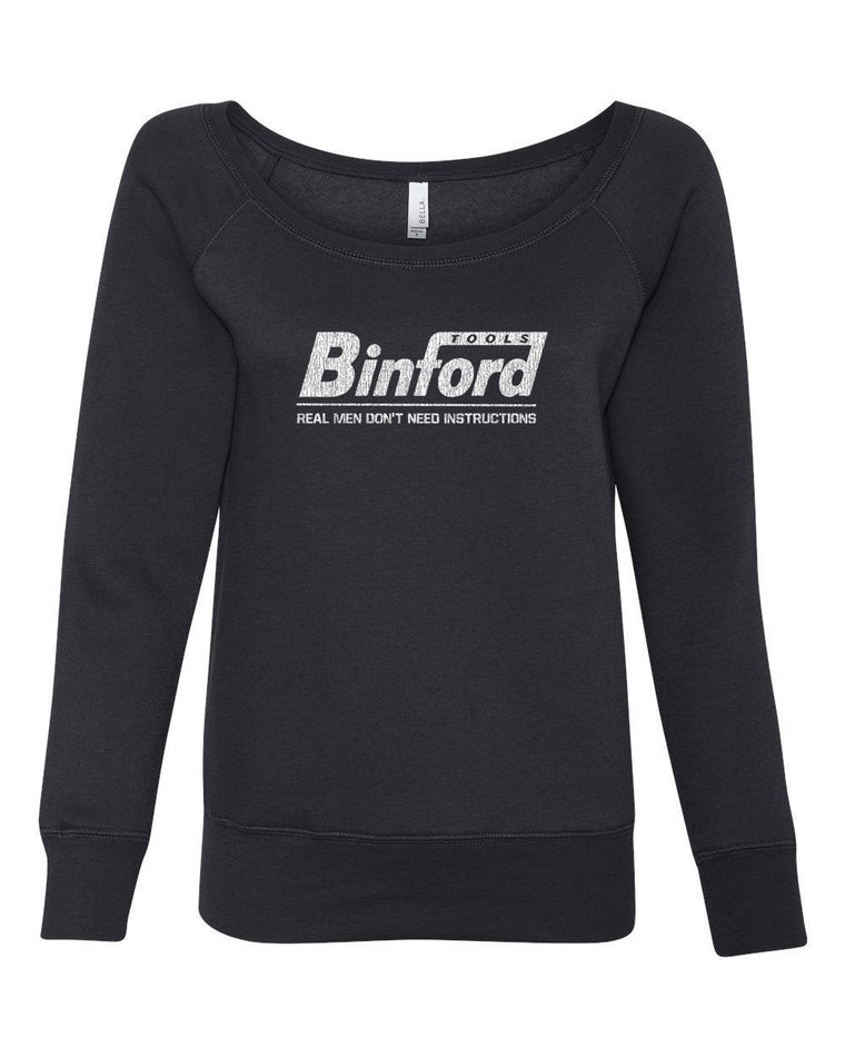 Women's Off the Shoulder Sweatshirt - Binford Tools