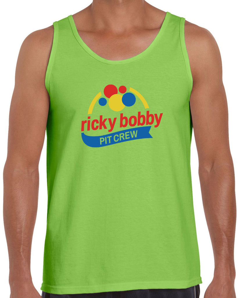 Ricky BobbY Pit Crew Tank Top race car racing halloween costume shake and bake first your last funny movie 