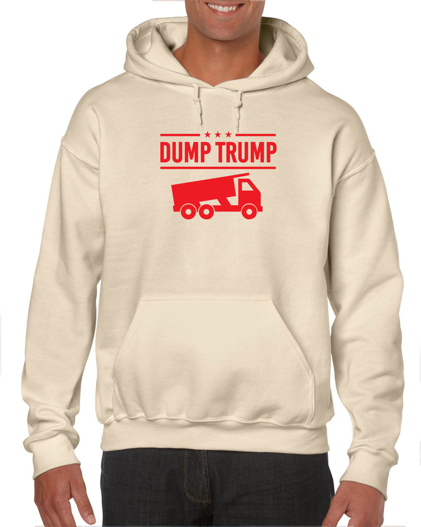 Dump Trump Hoodie Hooded Sweatshirt democrat progressive liberal not my president anti trump election politics