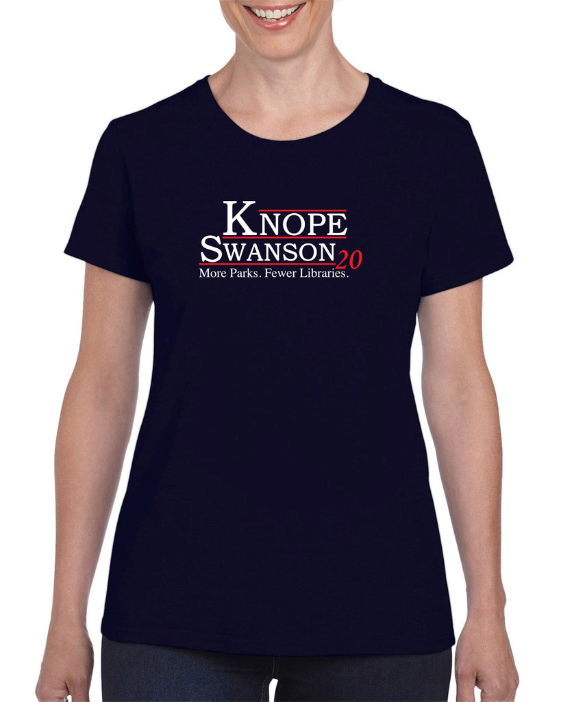 Knope Swanson 2020 Womens T-Shirt tv show parks and rec leslie ron president campaign election