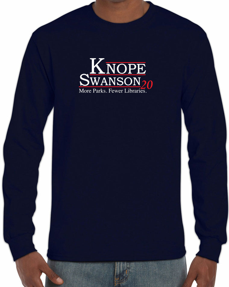 Men's Long Sleeve Shirt - Knope Swanson 2020